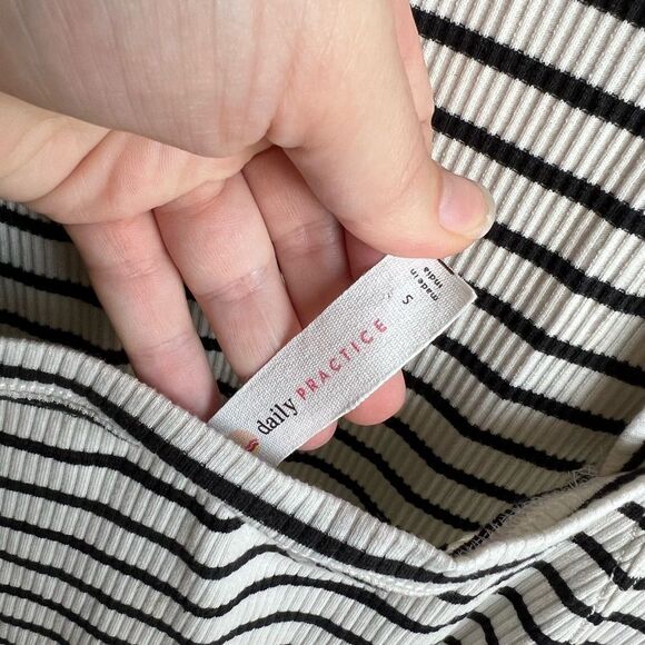 Anthropologie/ Daily Practice striped backless summer dress size S - Picture 8 of 9